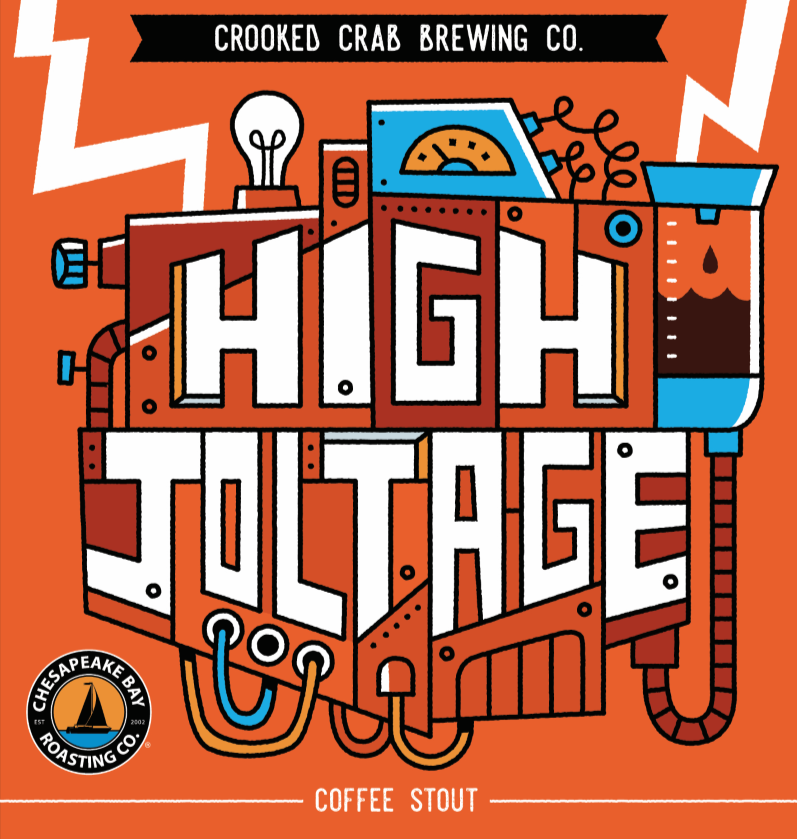 High Joltage Coffee Stout Label